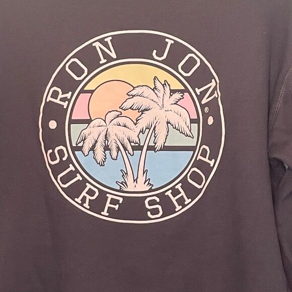 Ron Jon Surf Shop Relaxed Graphic Print Sweatshirt Boat Neck M - Picture 4 of 6